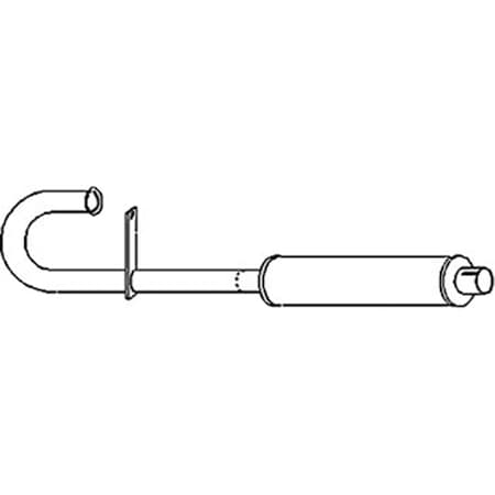 Aftermarket New Fits Massey Ferguson MF Tractor Vertical Muffler Assembly TO20 TO30 M MF1910
